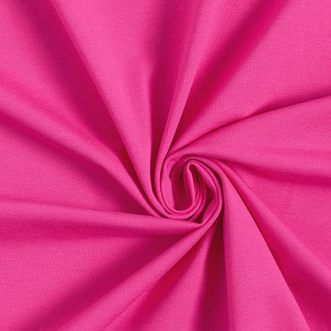 Plain Bright Pink Cotton Jersey