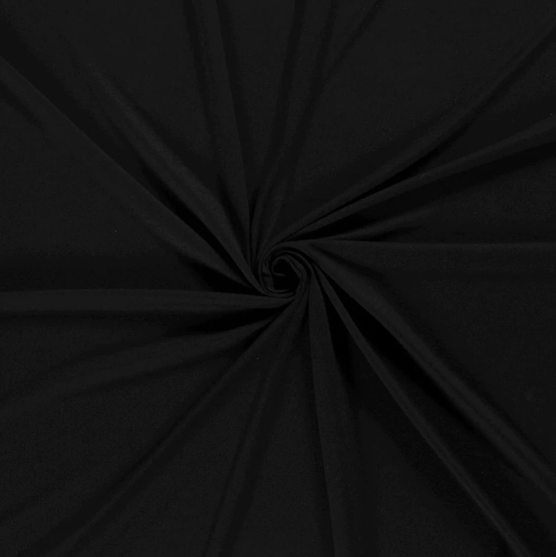 Plain Black Viscose Jersey