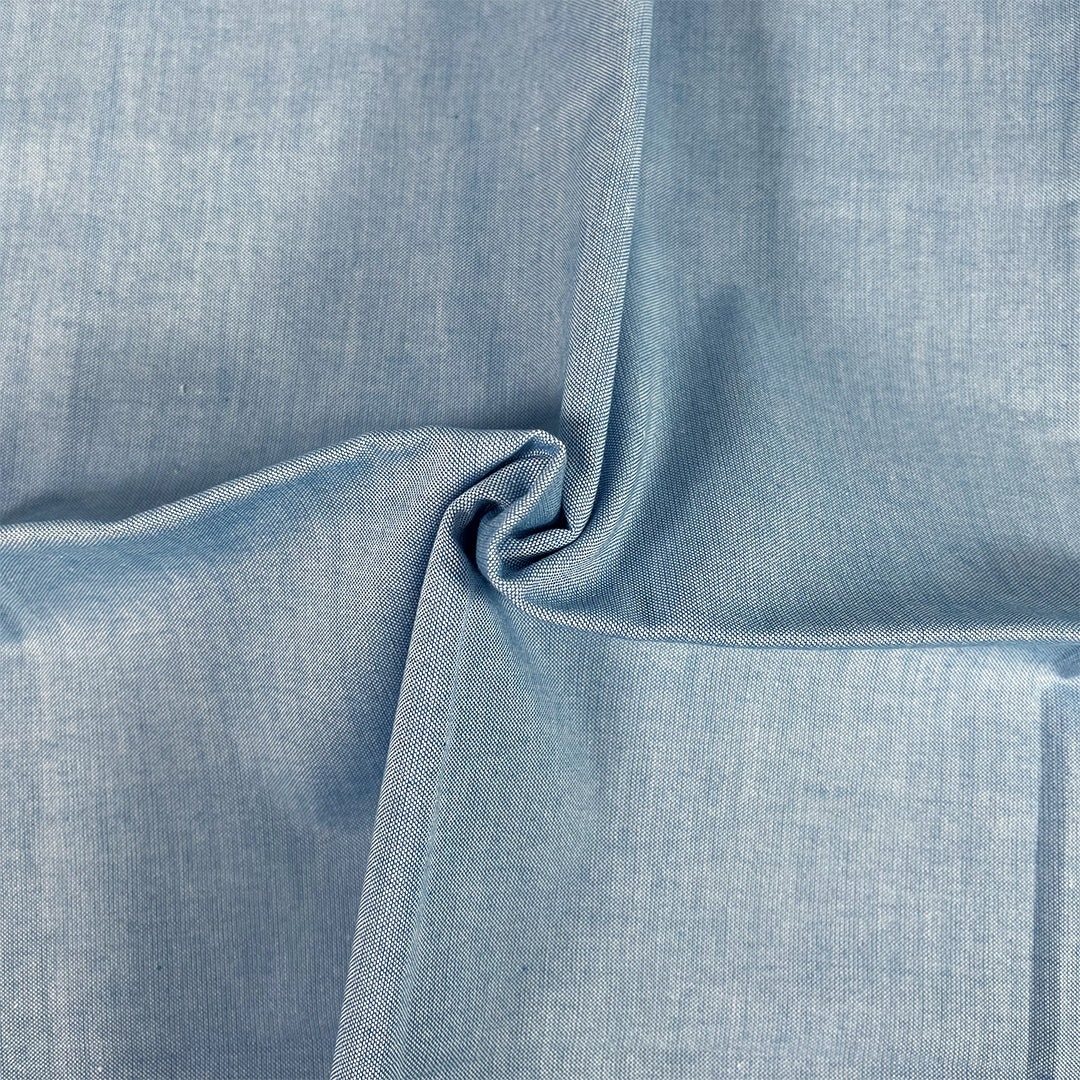 Denim Blue Cotton Chambray