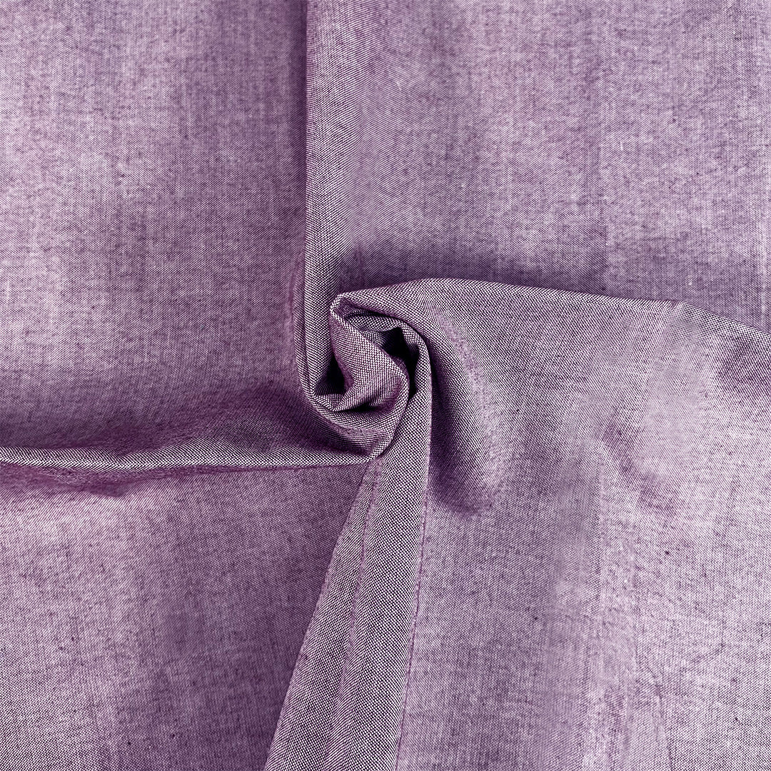 Plum Cotton Chambray