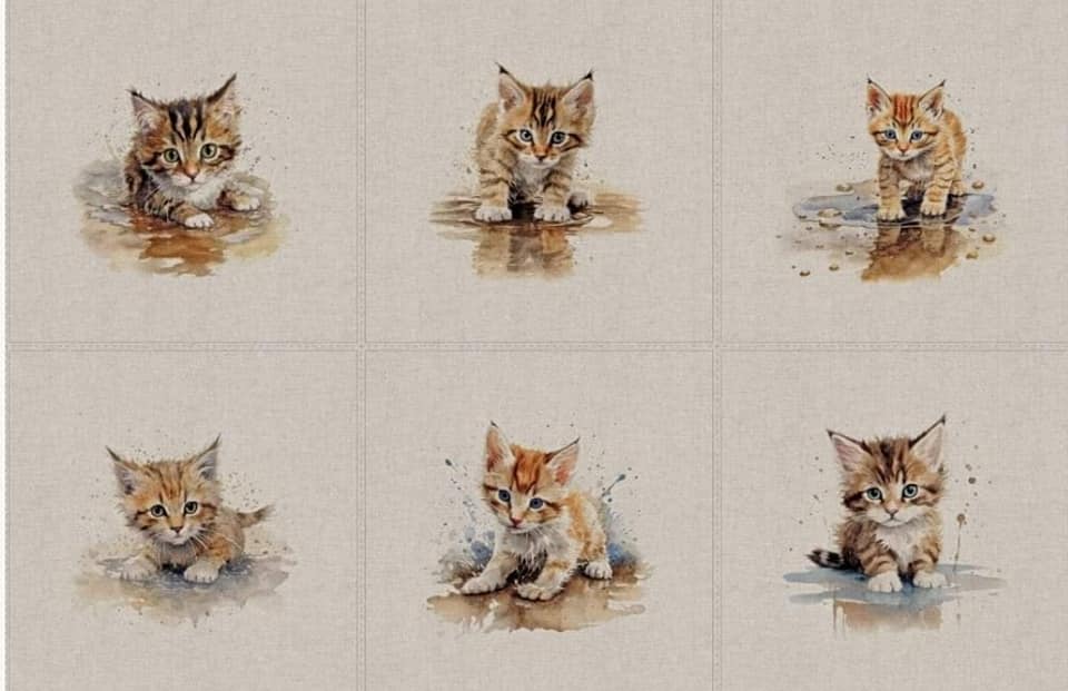 Puddle Kittens Panels