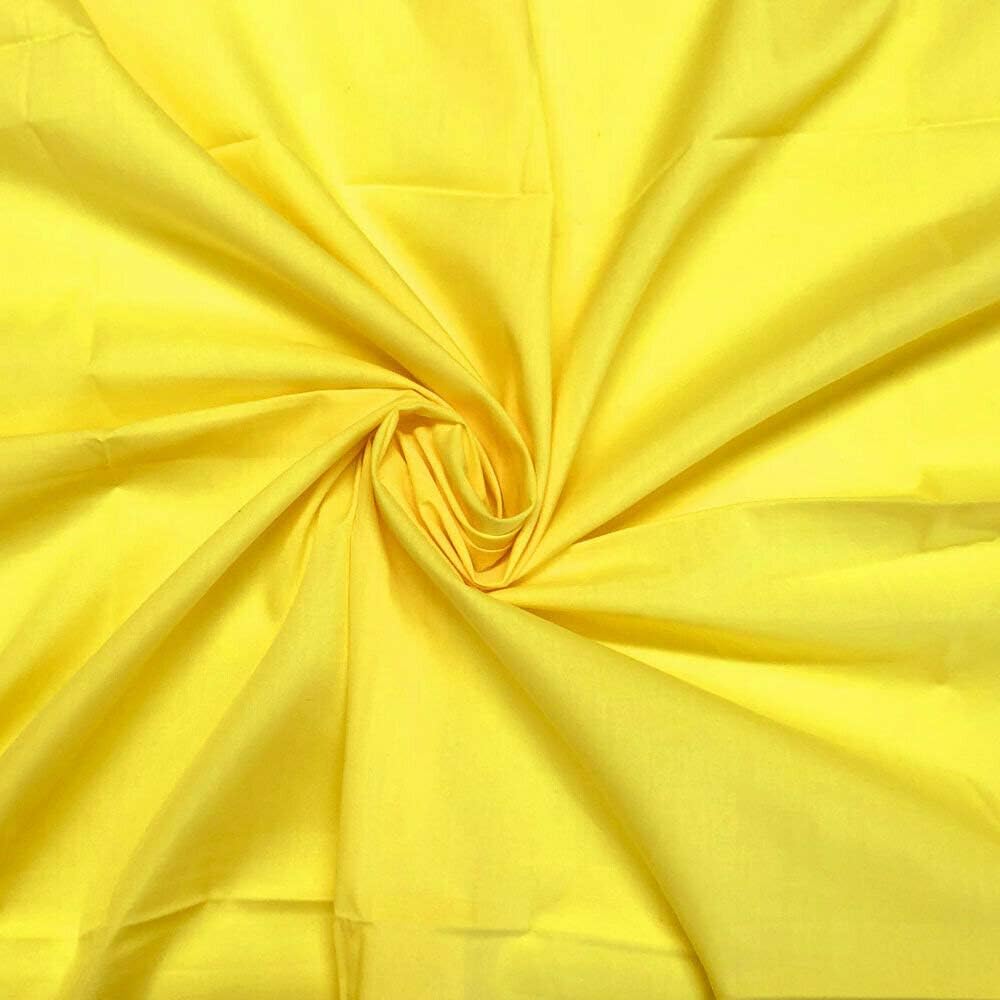 Sunshine Yellow Plain Polycotton