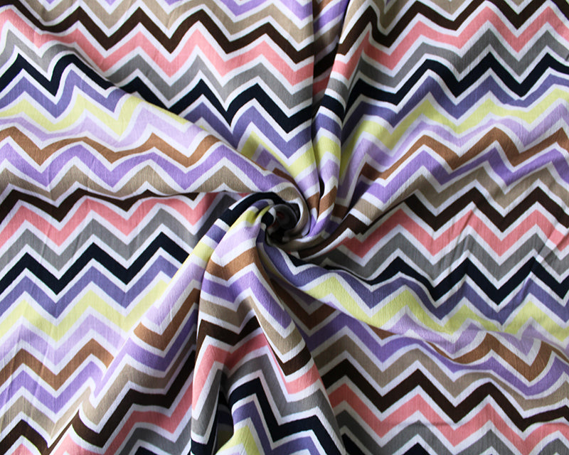 ZigZag Woven Viscose Stretch