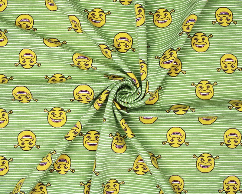 Shrek Stripes Olive Cotton Jersey