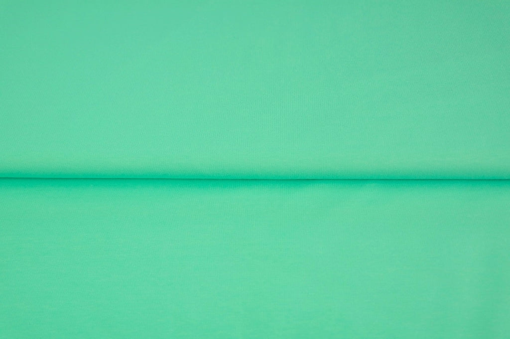 Turquoise Tubular Cotton Ribbing Jersey