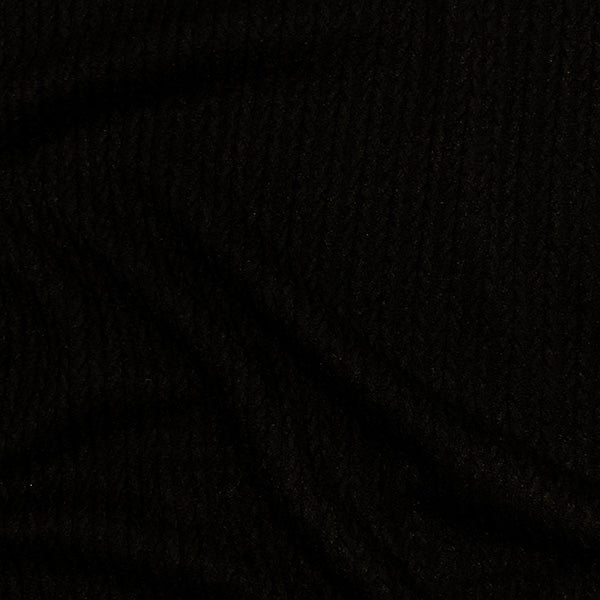 Black Rope Knit Jersey