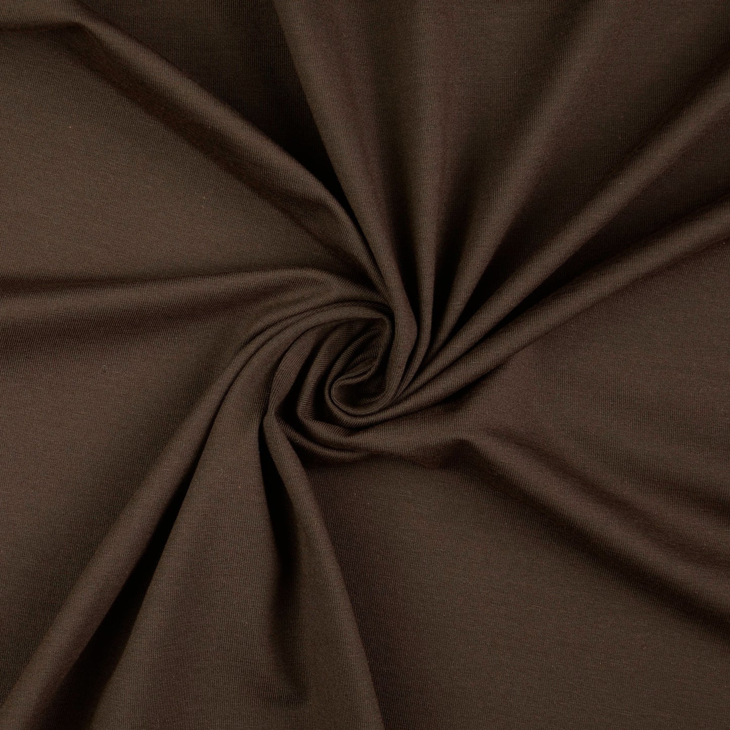 Plain Chocolate Brown Cotton Jersey