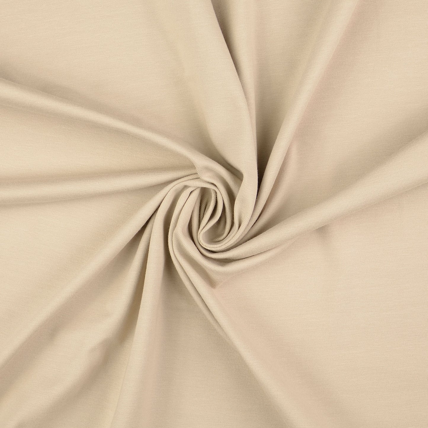 Plain Beige Cotton Jersey