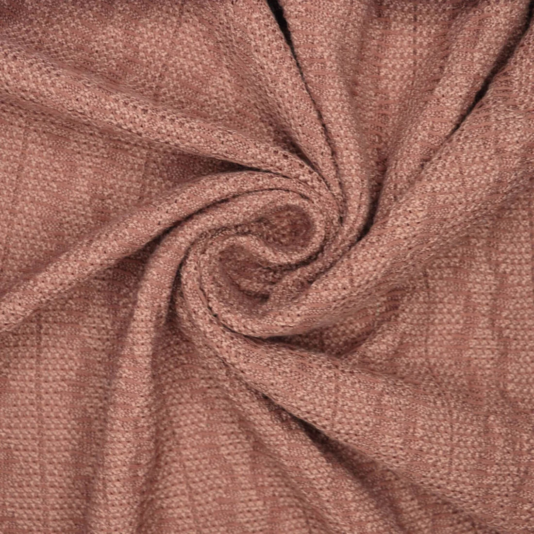 Dusky Pink Soft Stretch Cable Knit Jersey