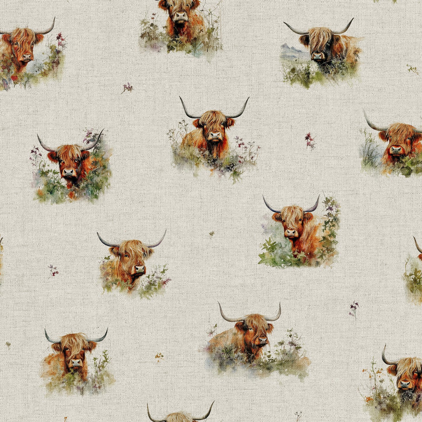 Highland Cow All Over 1.16