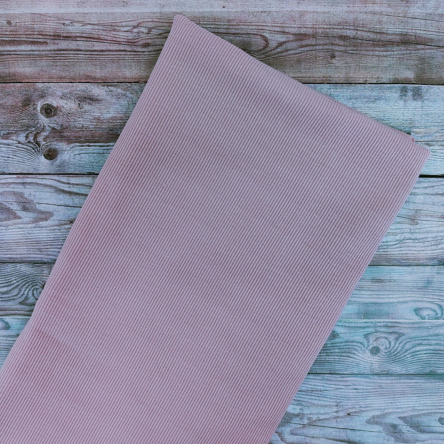 Dusky Rose Ribbed Cotton Jersey