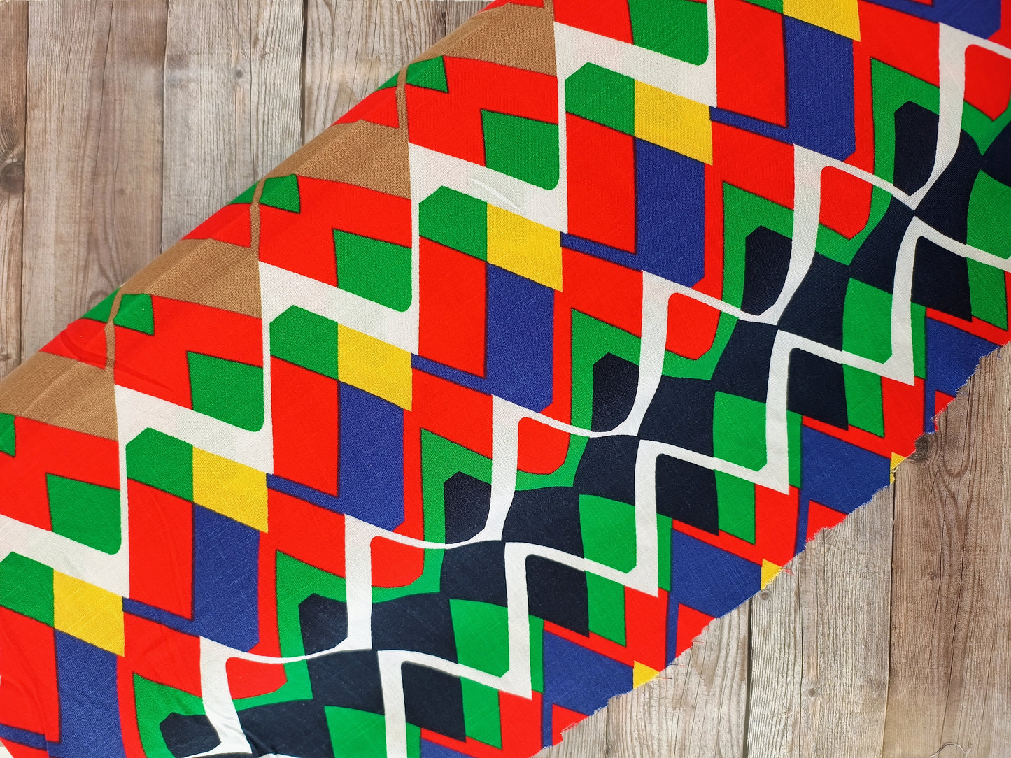 Abstract Woven Viscose Stretch