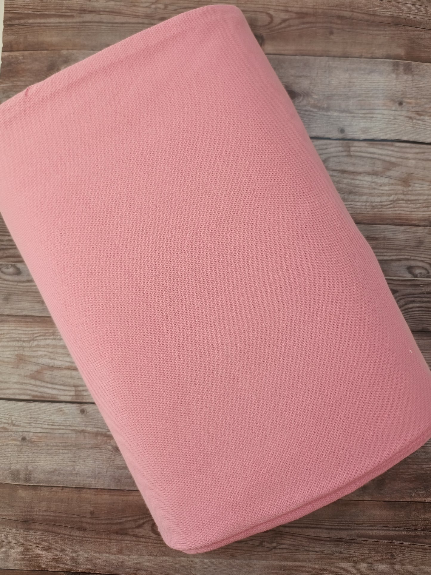 Baby pink Tubular Cotton Ribbing Jersey
