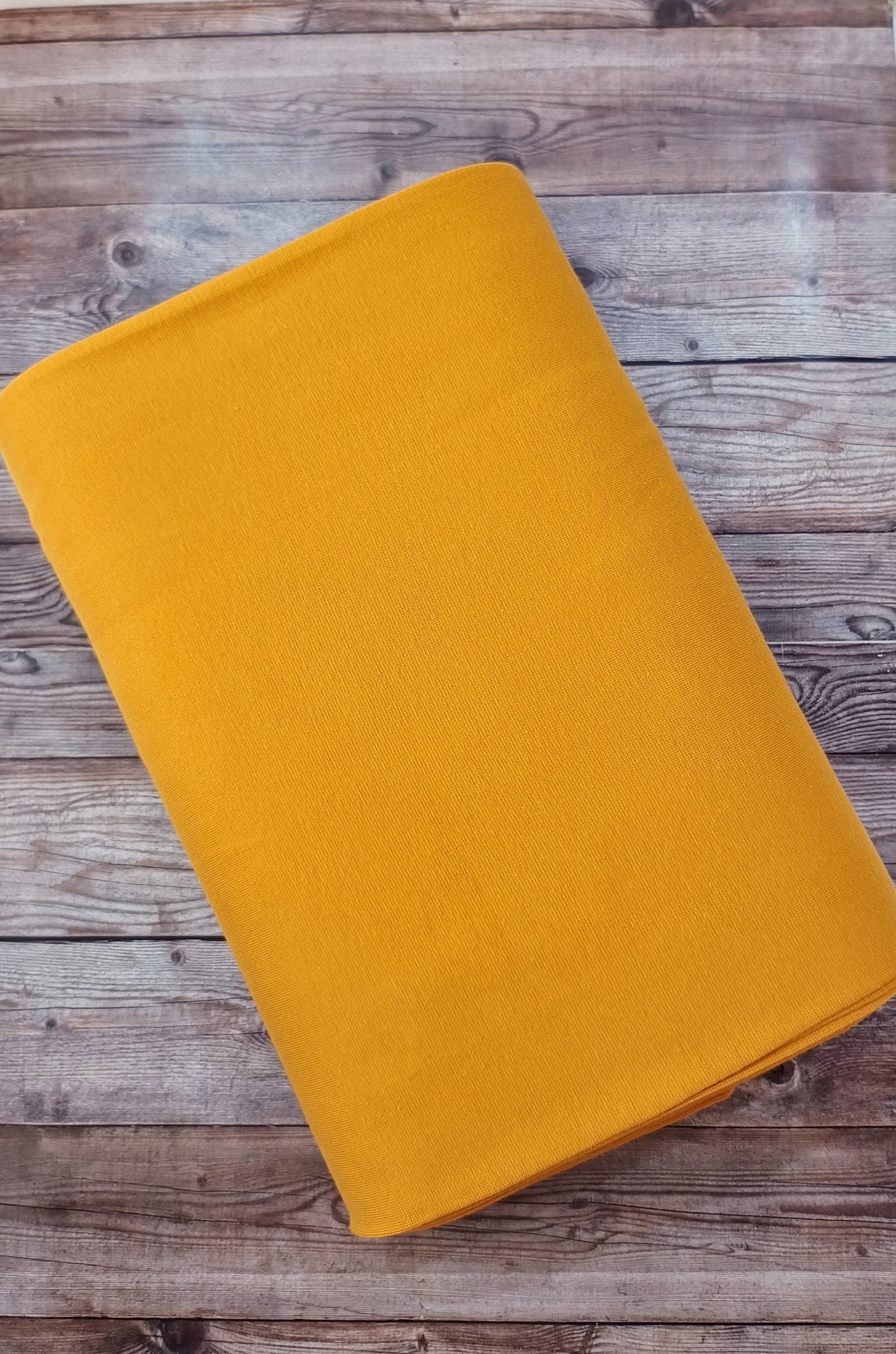 Mustard Tubular Cotton Ribbing Jersey