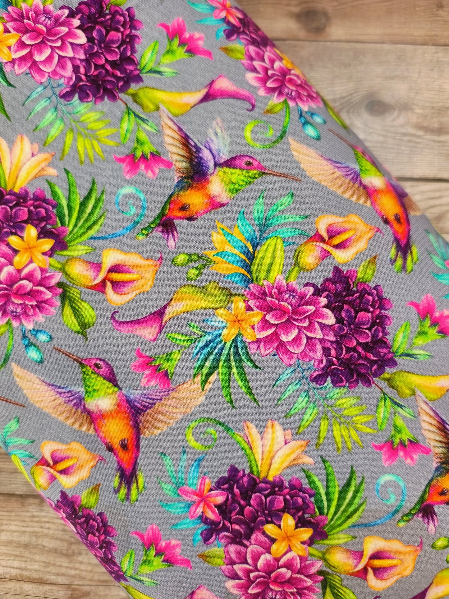 Hummingbirds Cotton Jersey