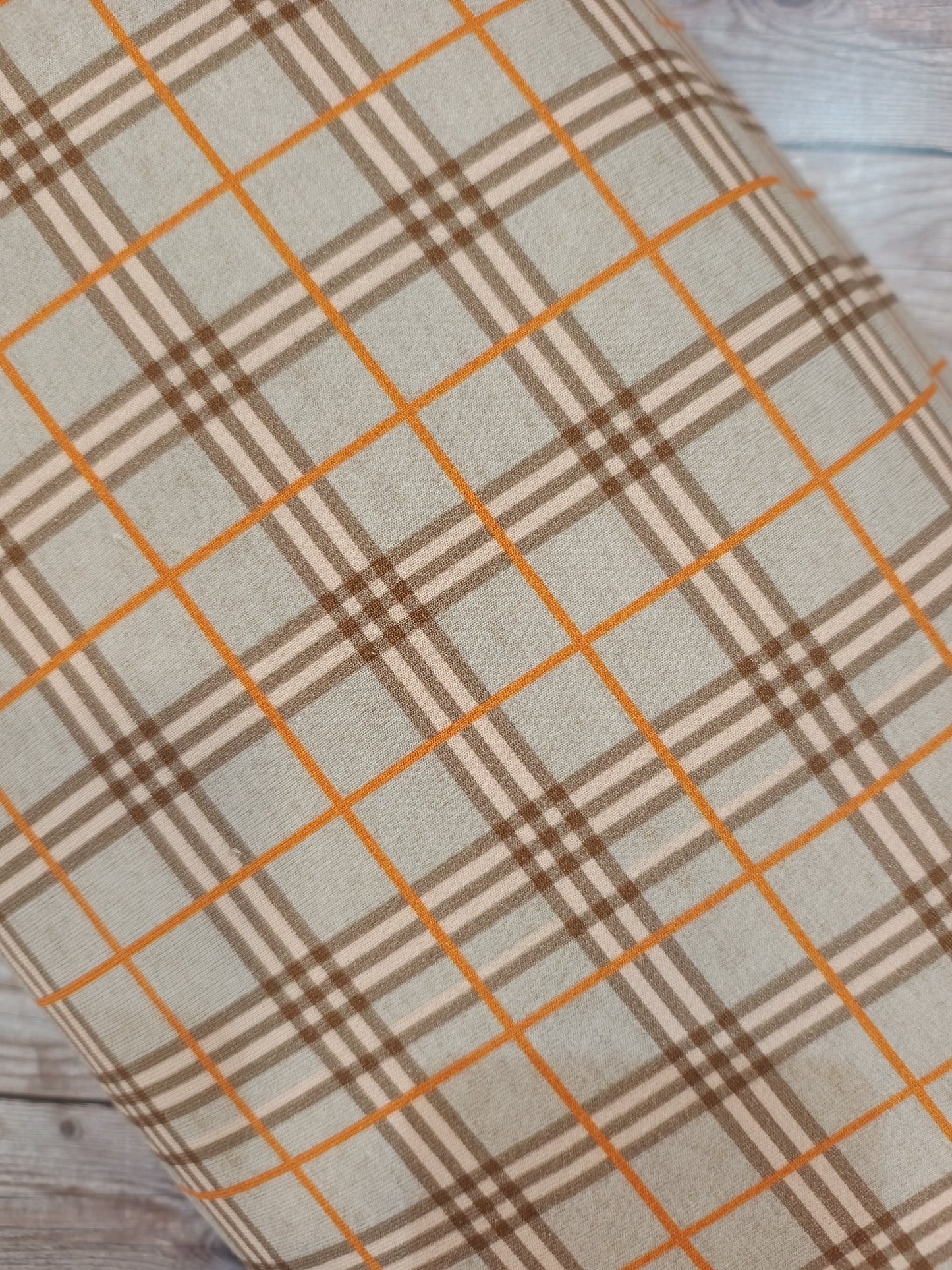 Plaid Check French Terry