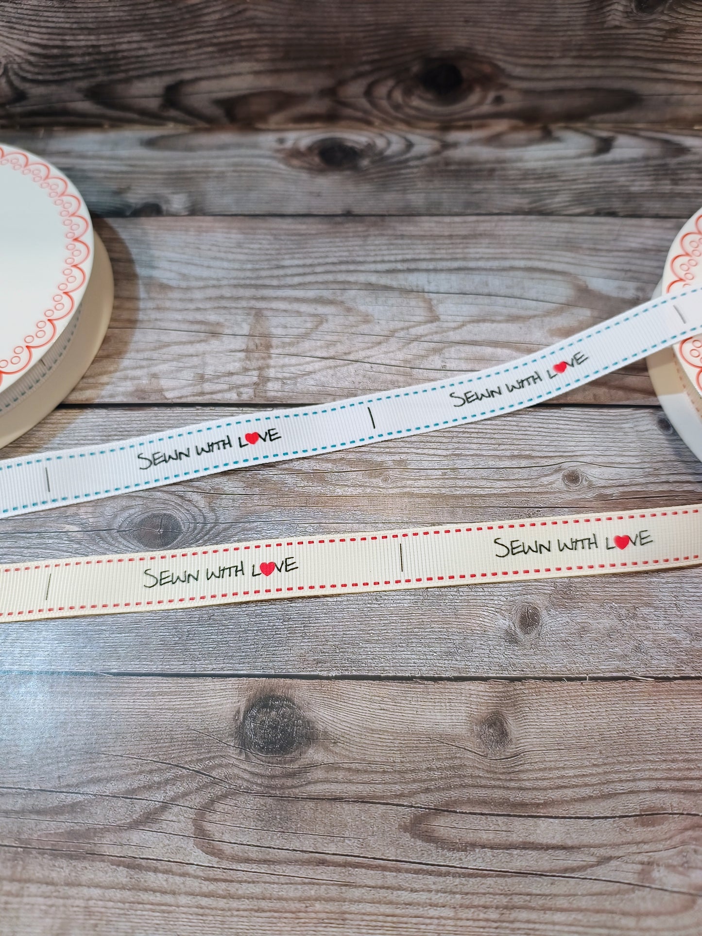 10 Sewn with Love Ribbon Labels