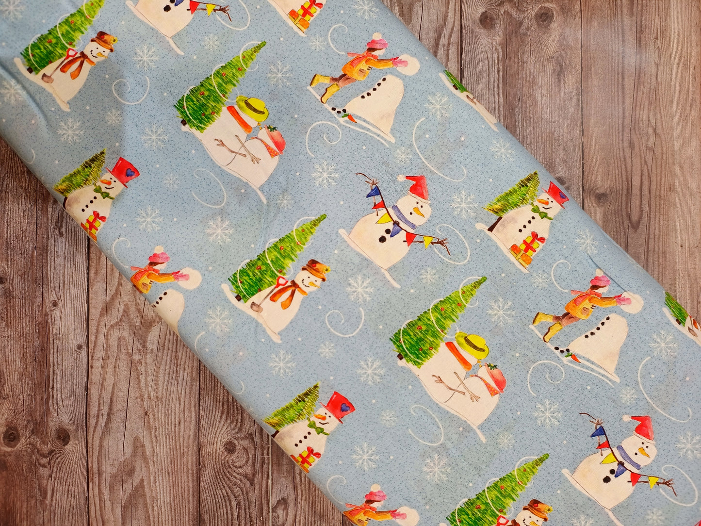 Christmas Traditions Snowman Cotton
