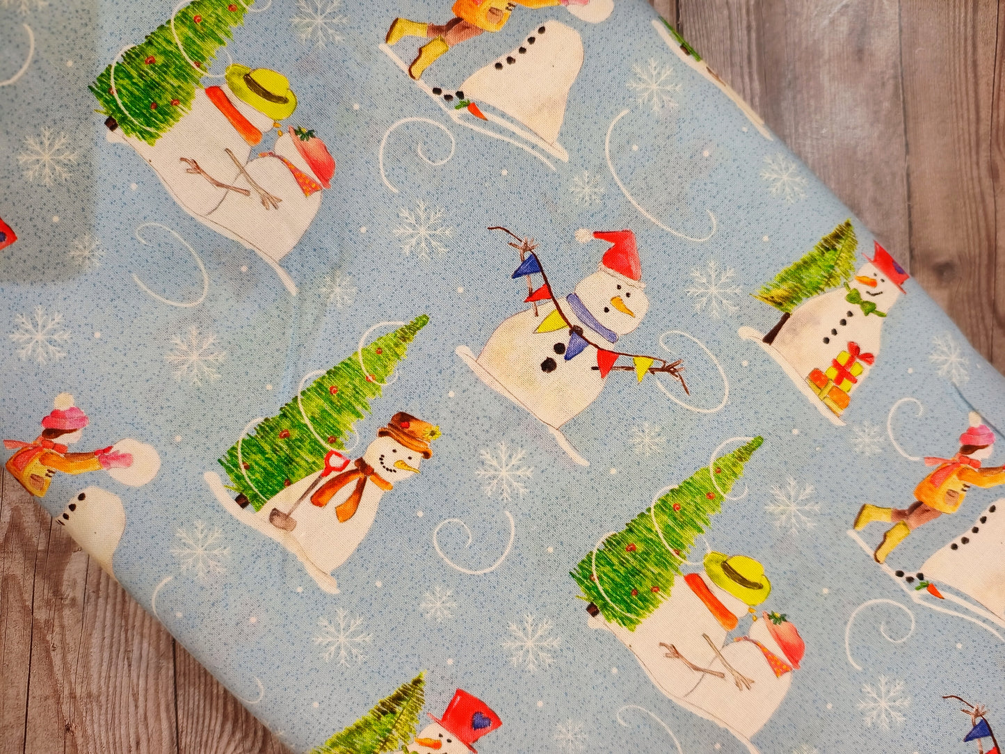 Christmas Traditions Snowman Cotton