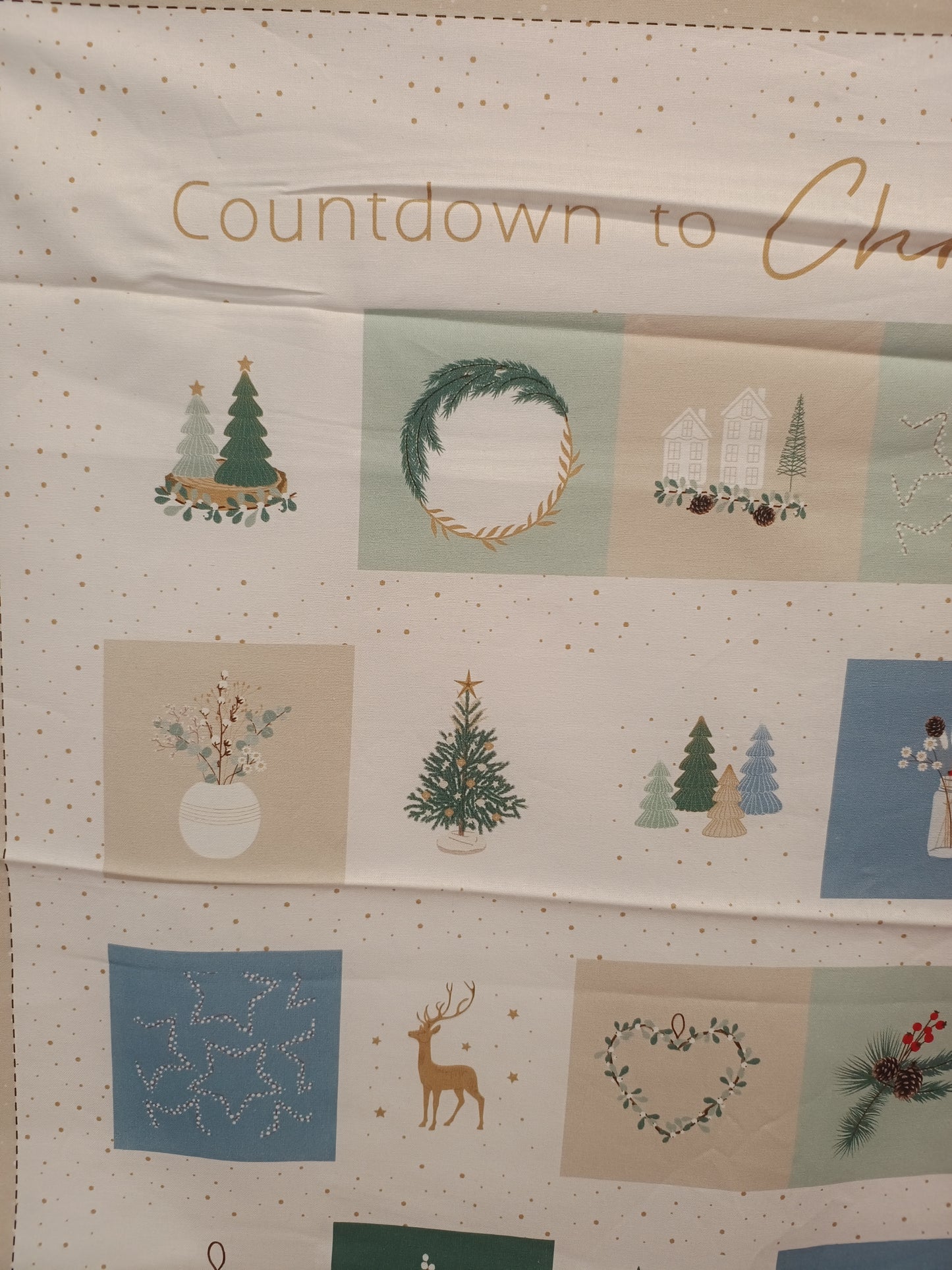 Countdown to Christmas Advent Calendar Panel