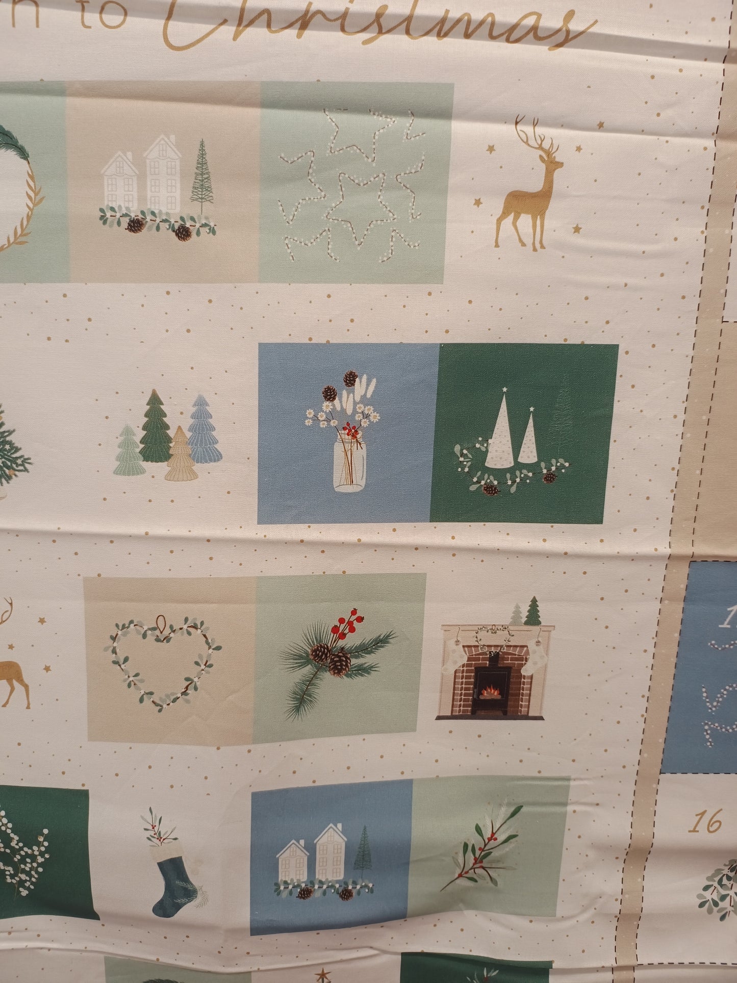 Countdown to Christmas Advent Calendar Panel
