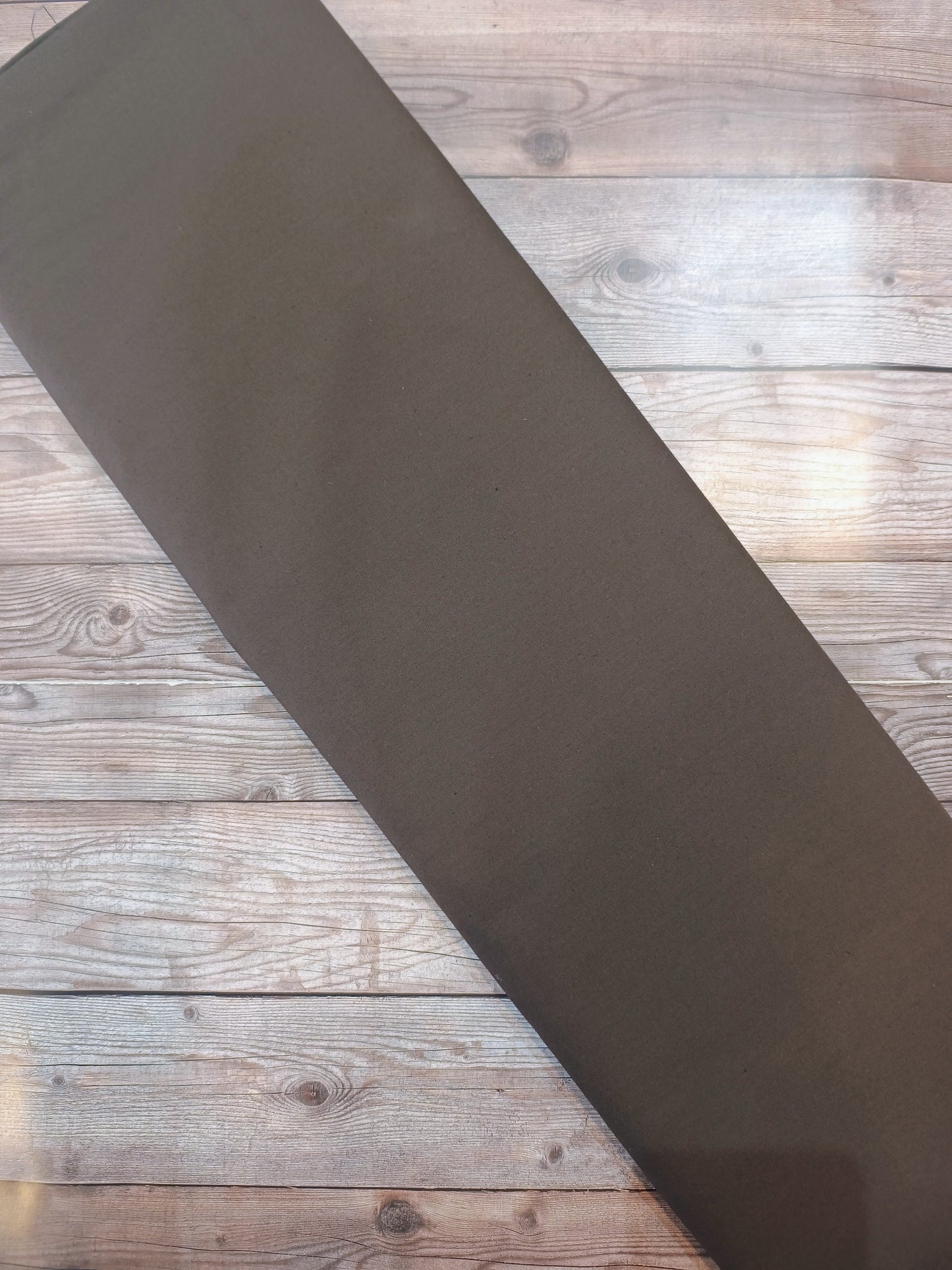 Plain Dark Chocolate Brown Cotton 1.22m