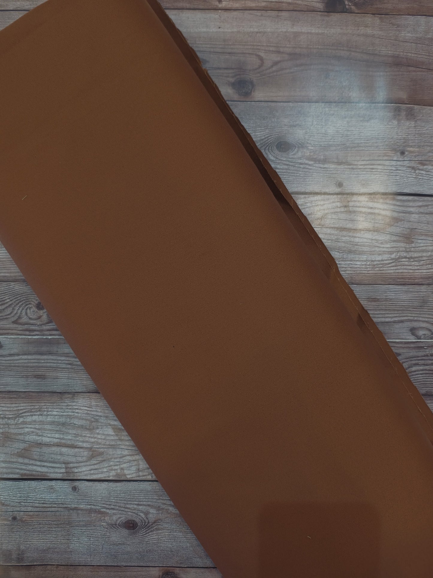Plain Brown Stretch Cotton