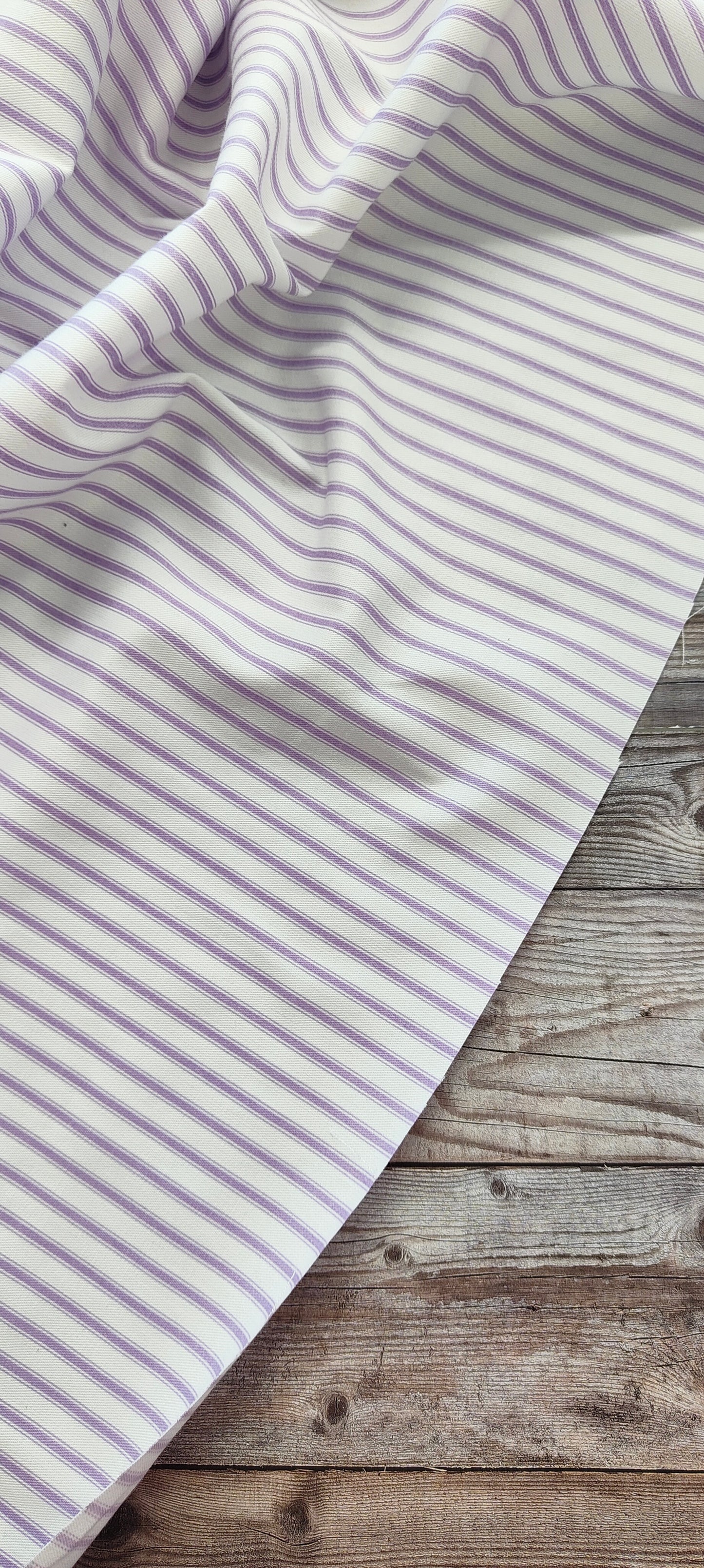 Lilac Striped Drill