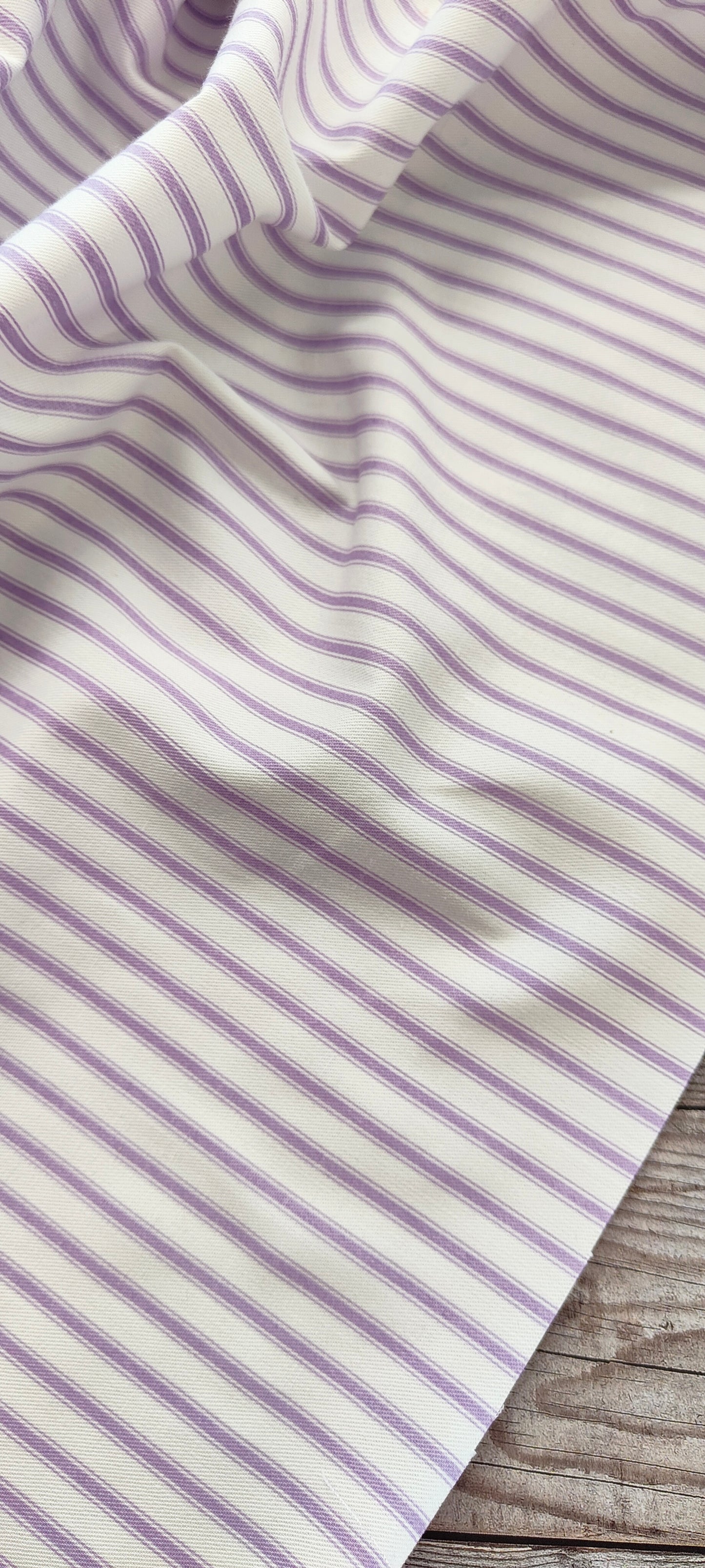 Lilac Striped Drill