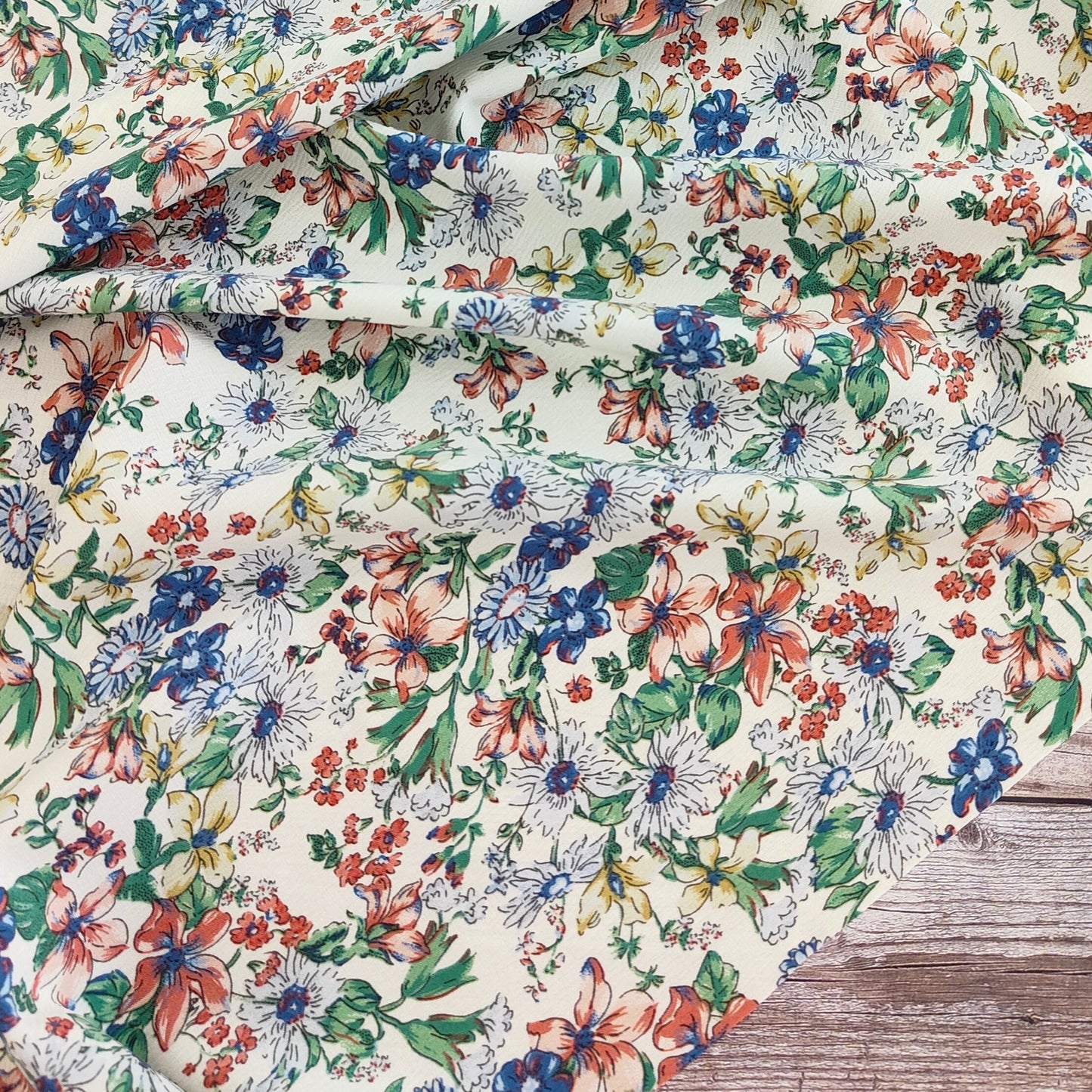 Vintage Flower Stretch Super Soft