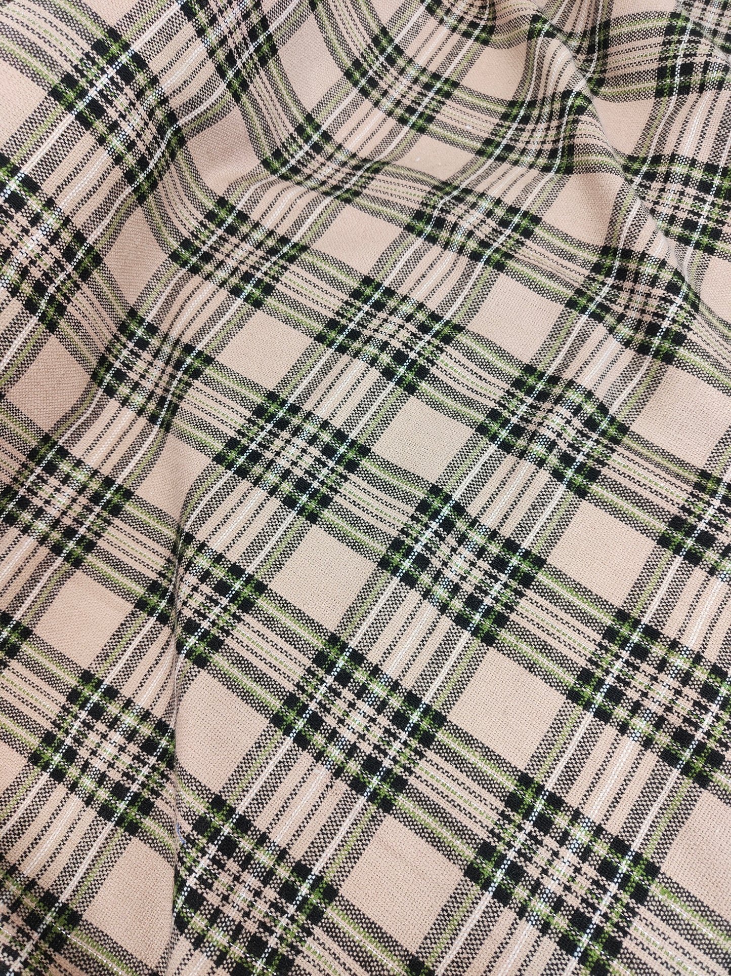 Lurex Tartan Wool Blend 1m