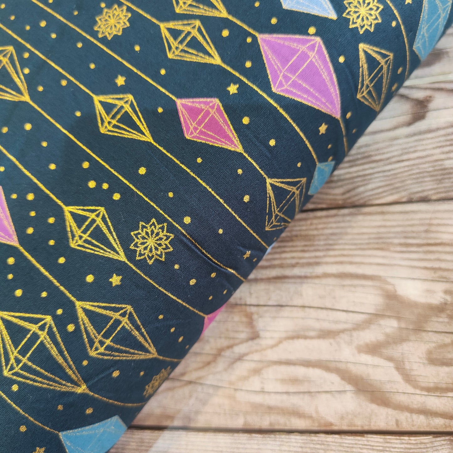 Contemporary Diamonds Cotton Half Meter