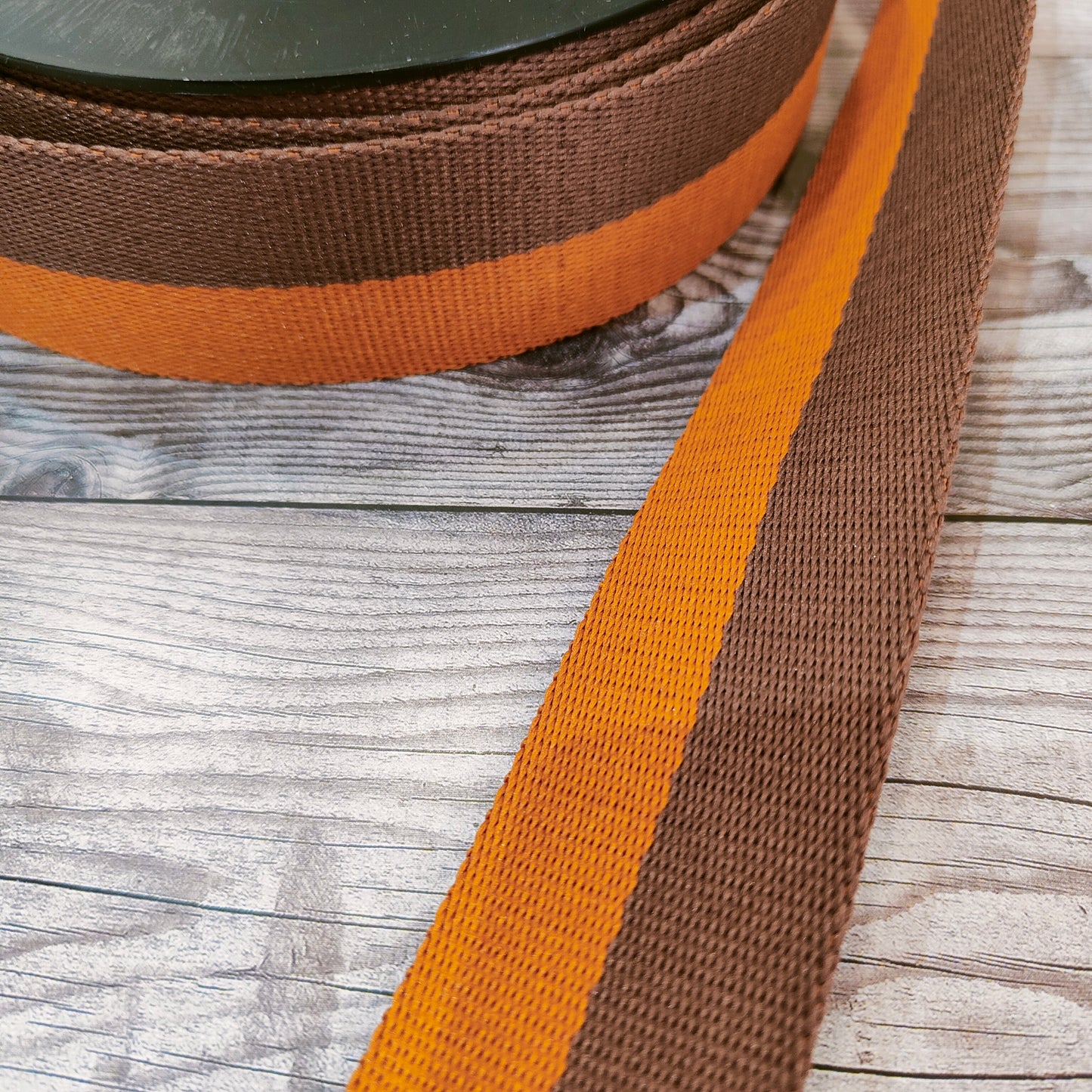 Caramel Coffee 38mm Webbing Strap 52cm