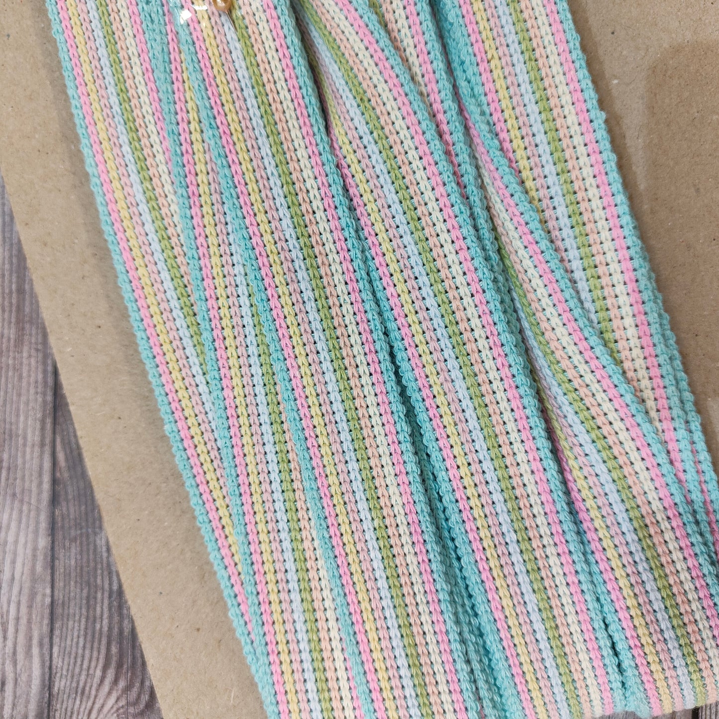 Pastel Rainbow Webbing Strap 25mm