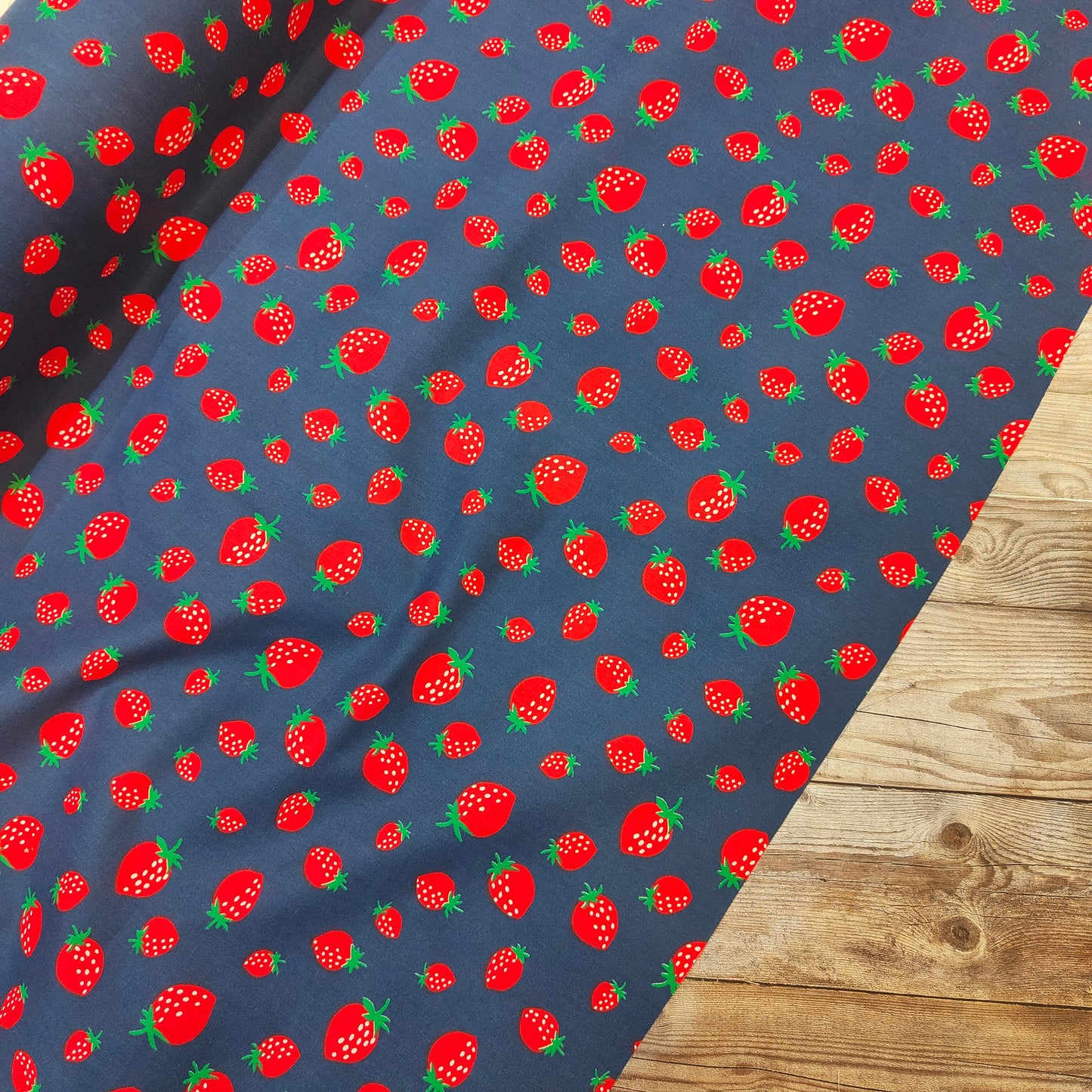 Strawberry Cotton Rich Polycotton
