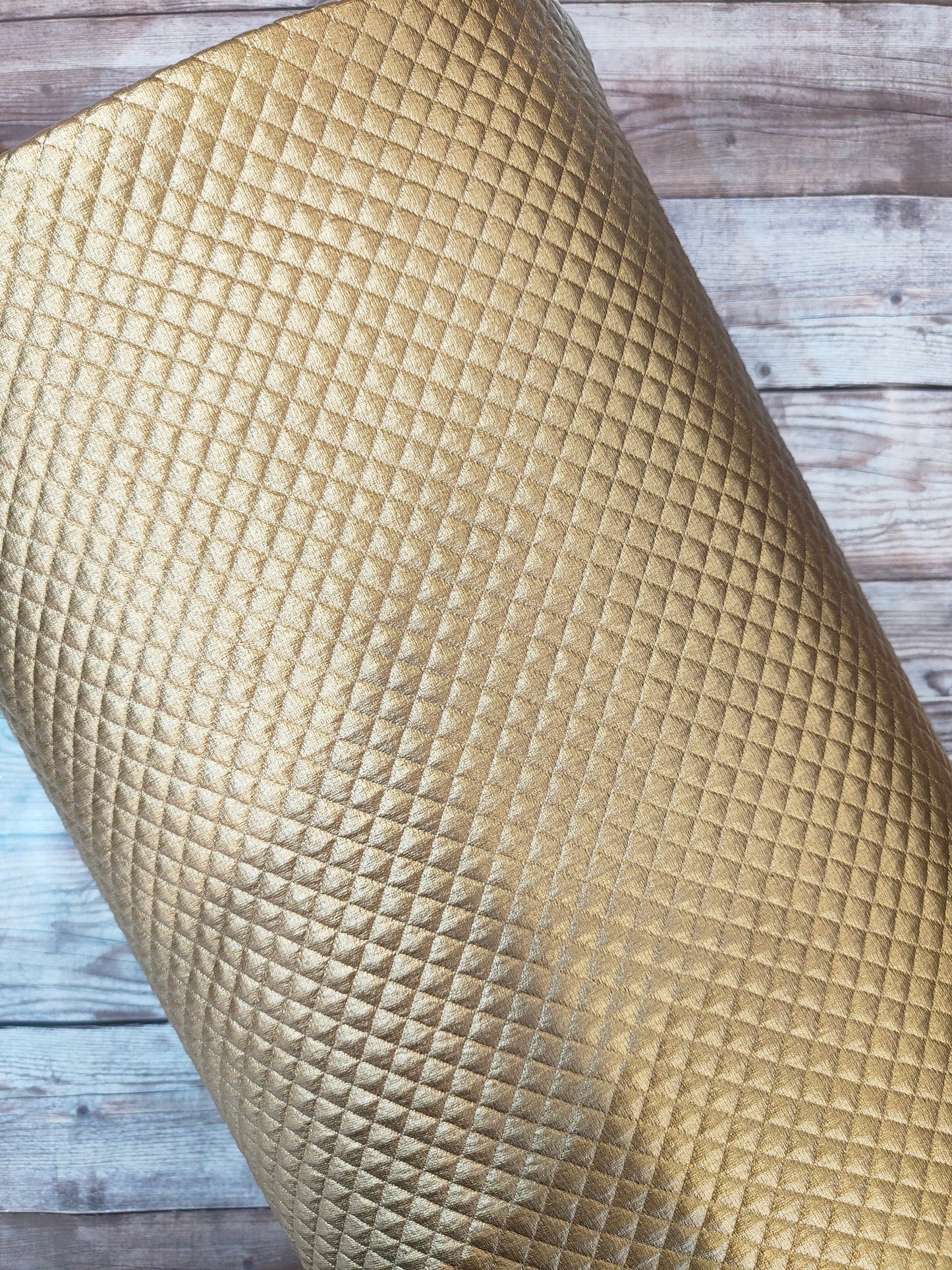 Quilted PU Gold