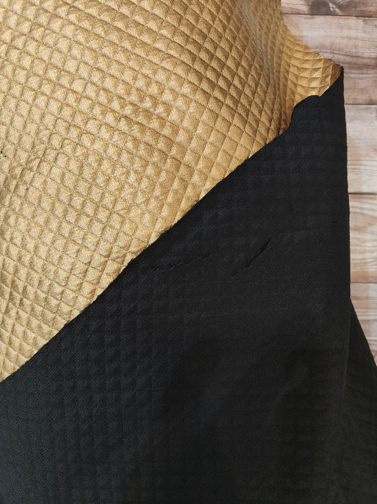 Quilted PU Gold