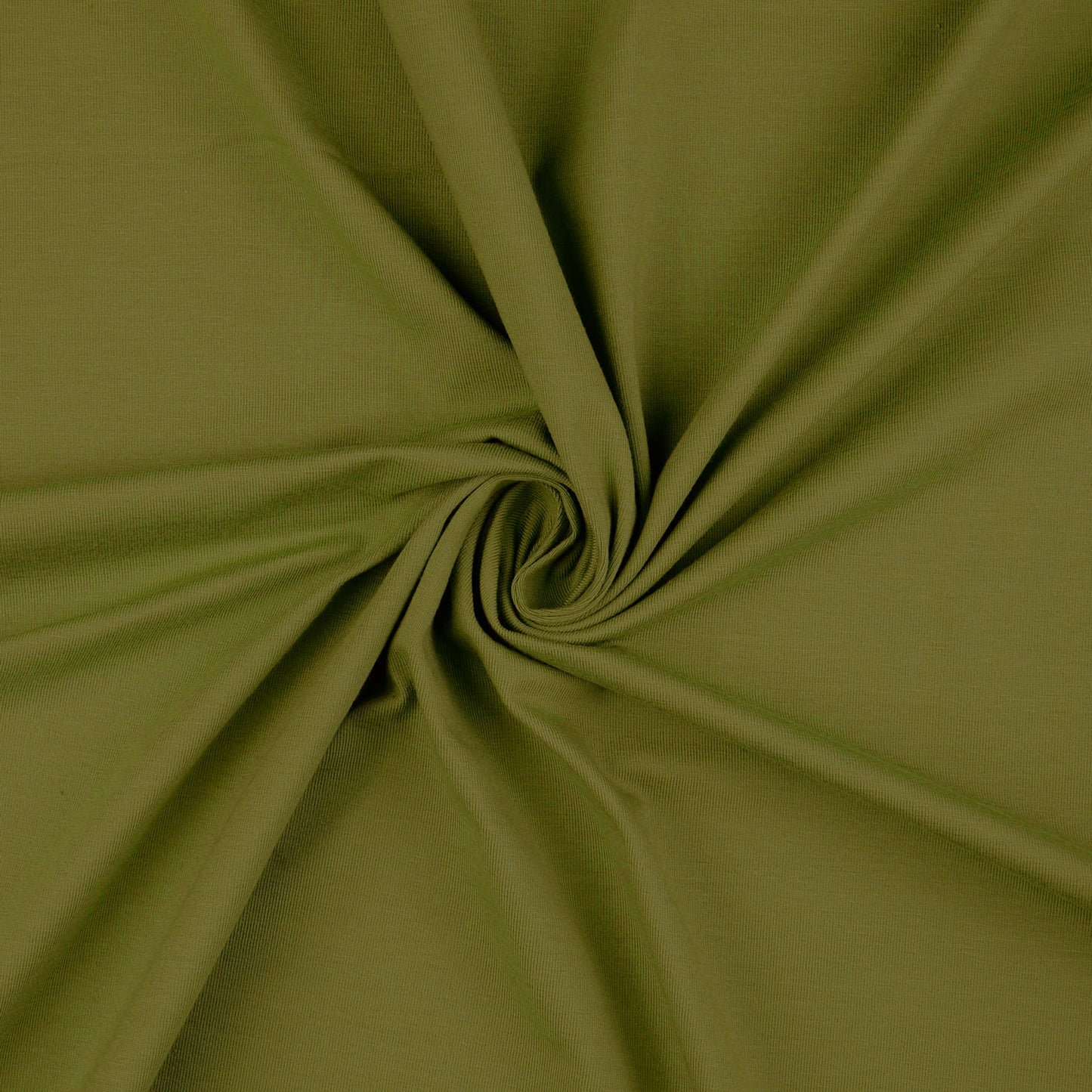 Plain Moss Green Cotton Jersey