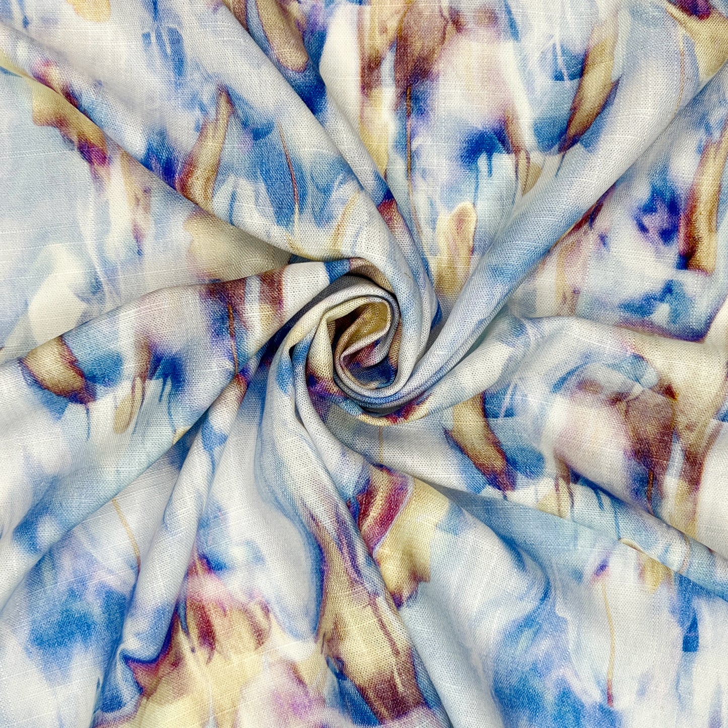 Blue Marble Viscose Linen