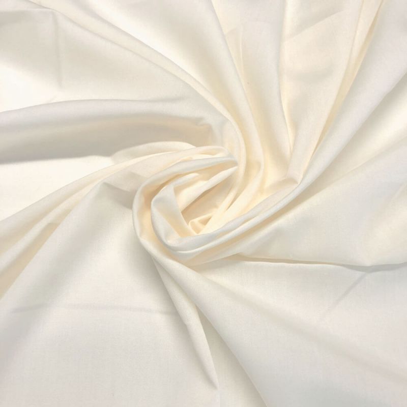 Cream Plain Polycotton
