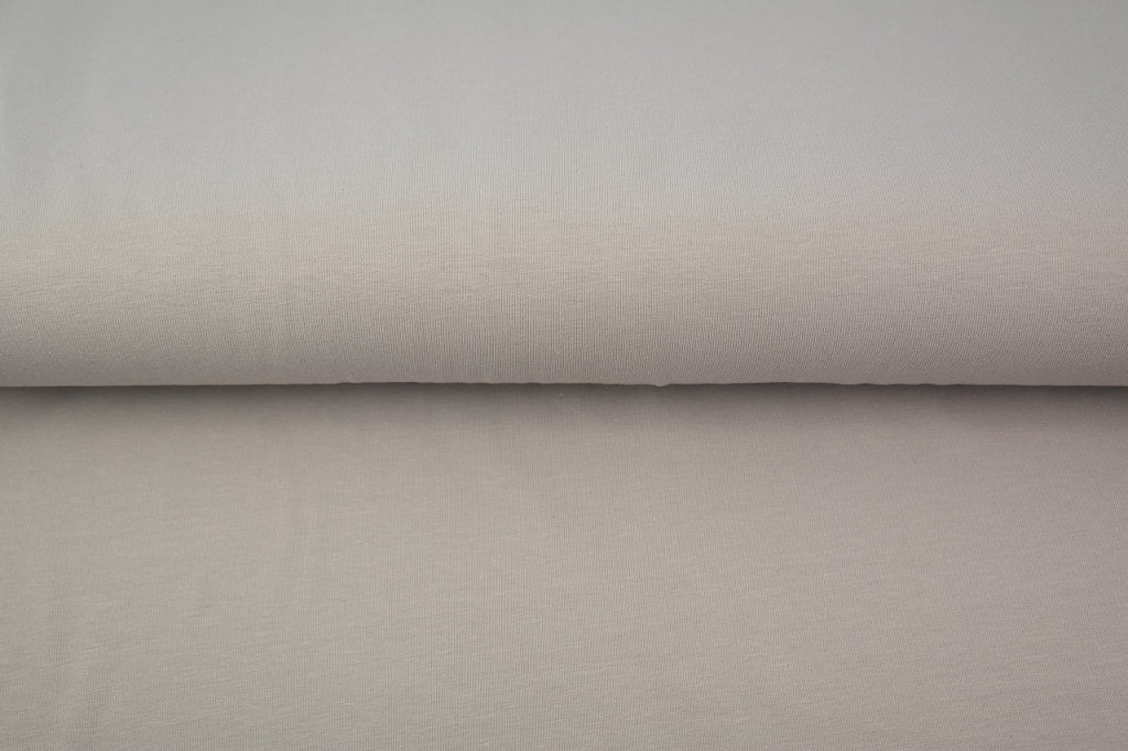 Mid Grey Tubular Cotton Ribbing Jersey