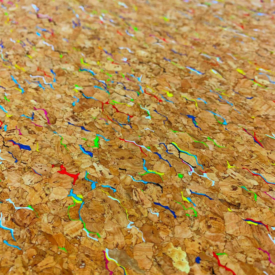 Rainbow Cork Fabric