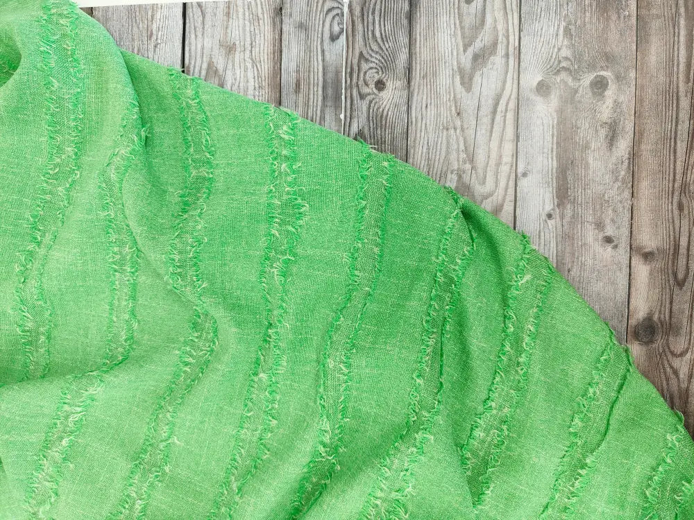 Green Marl Linen Blend