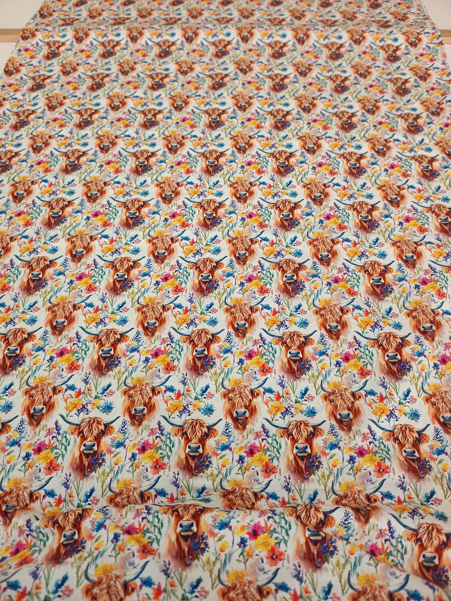 Highland Cow Cotton Jersey