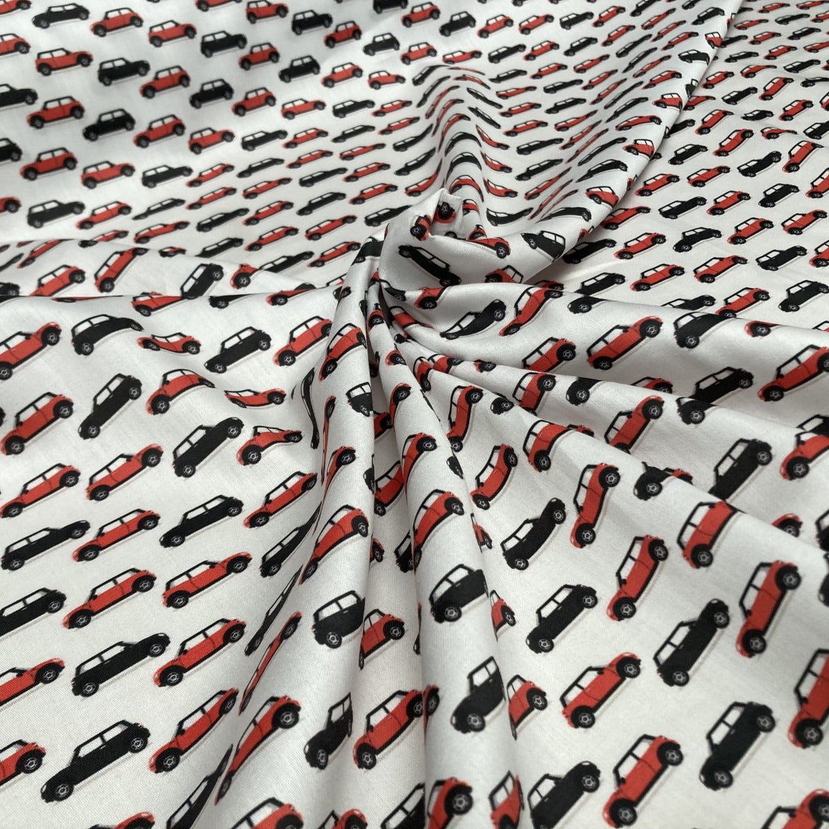 Black Car, Red Car Cotton
