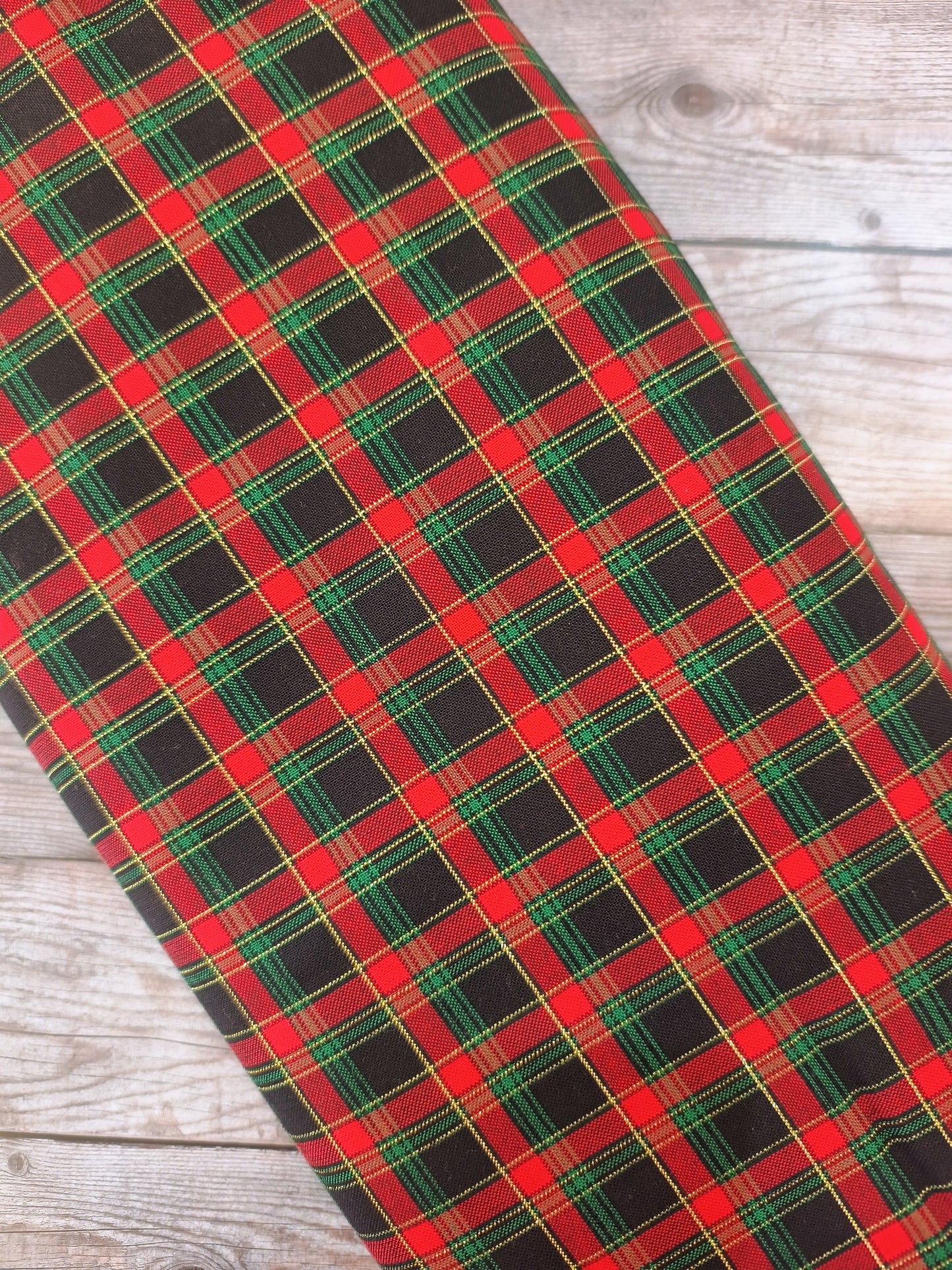 Metallic Tartan Cotton