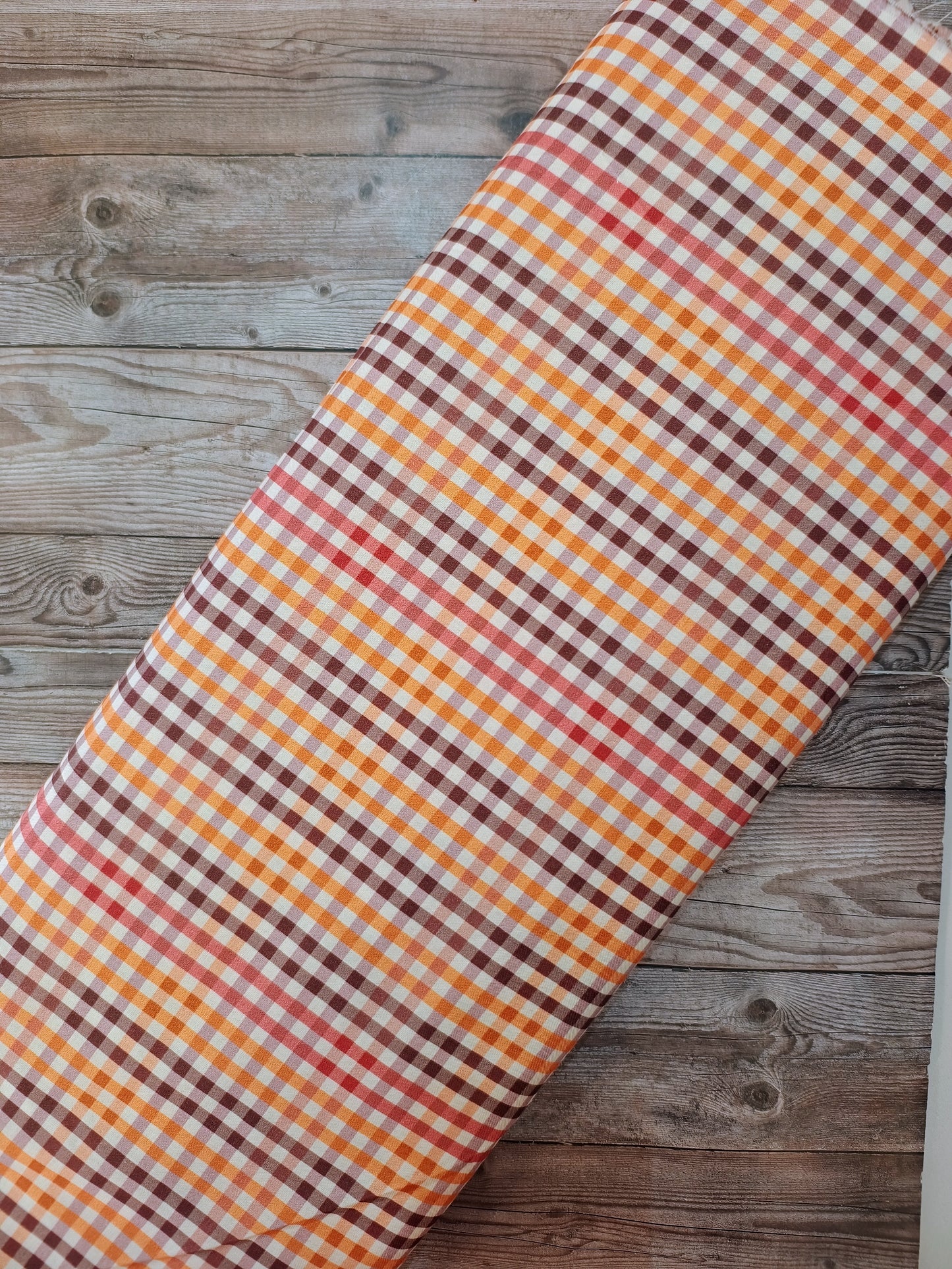 Autumnal Checked Cotton
