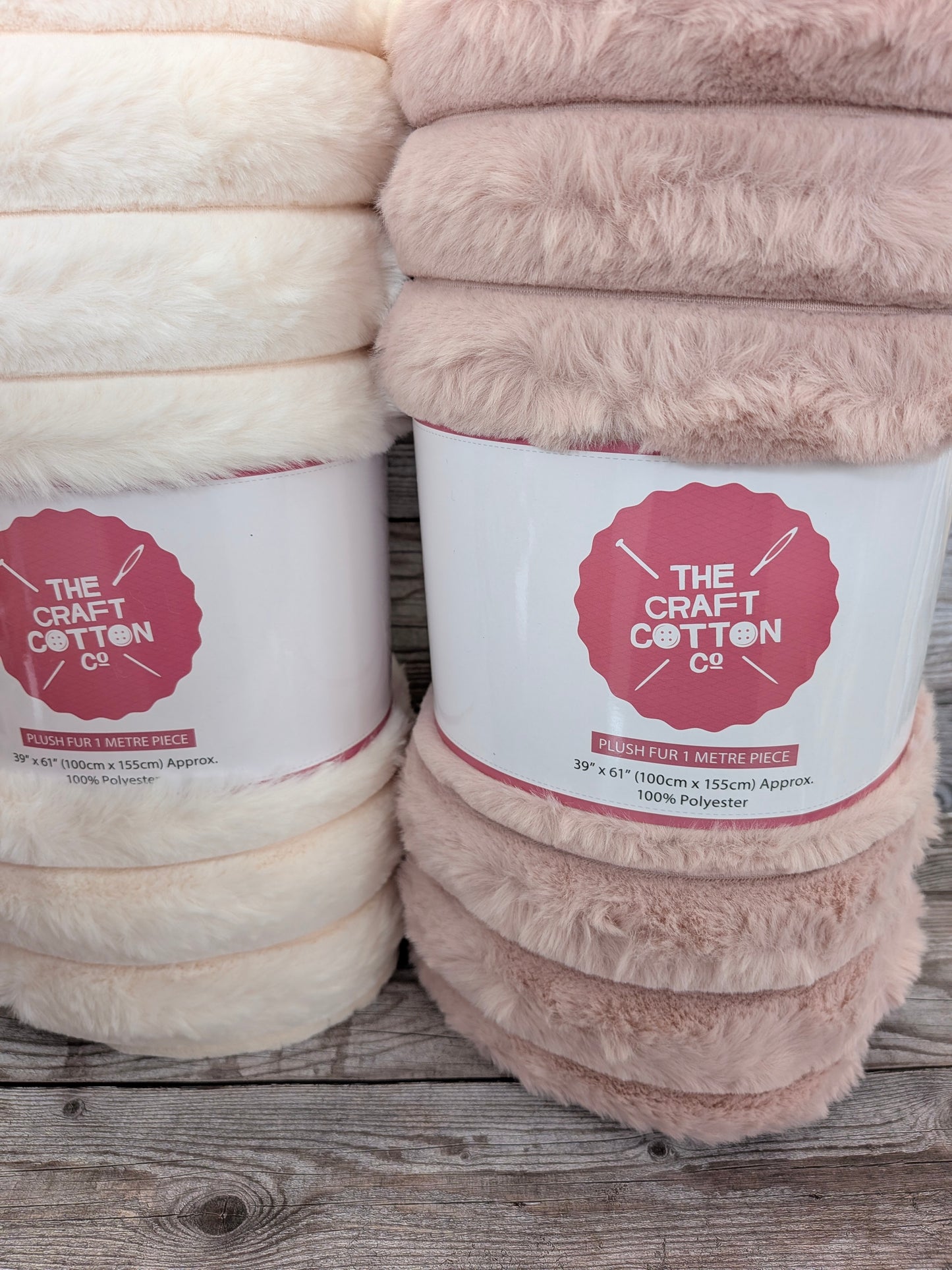 Plush Fur Blush Pre-cut 1 Meter