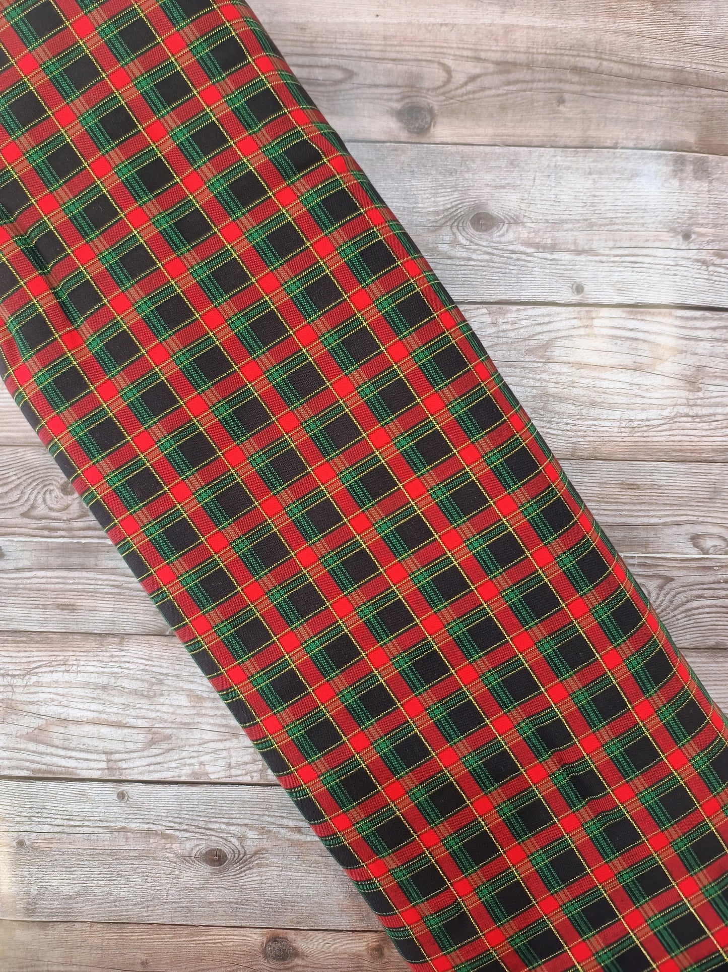 Metallic Tartan Cotton