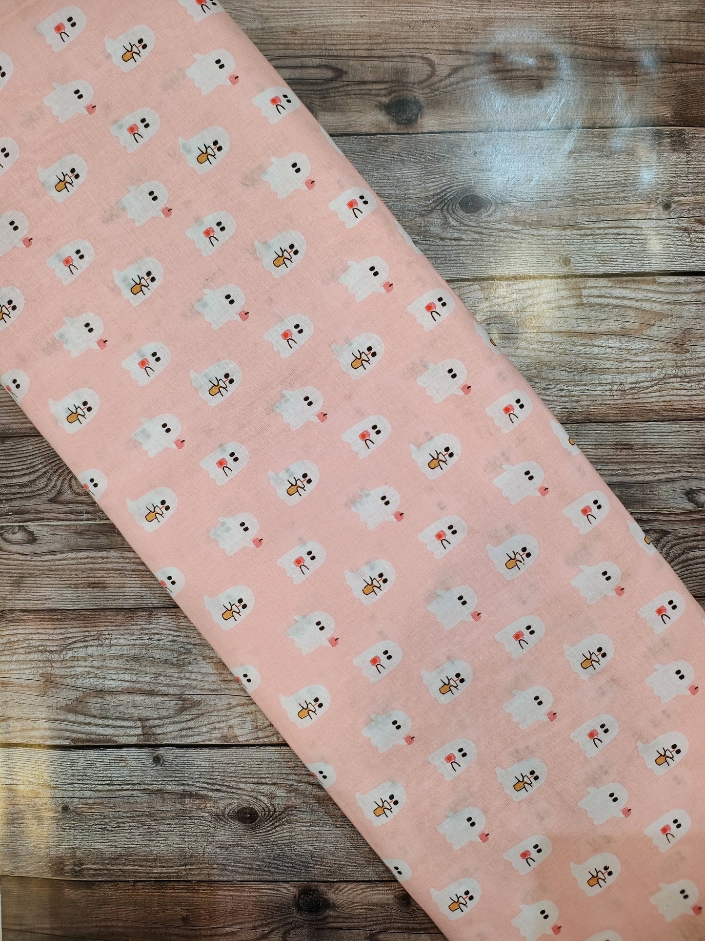 Ghosts on Pink Cotton